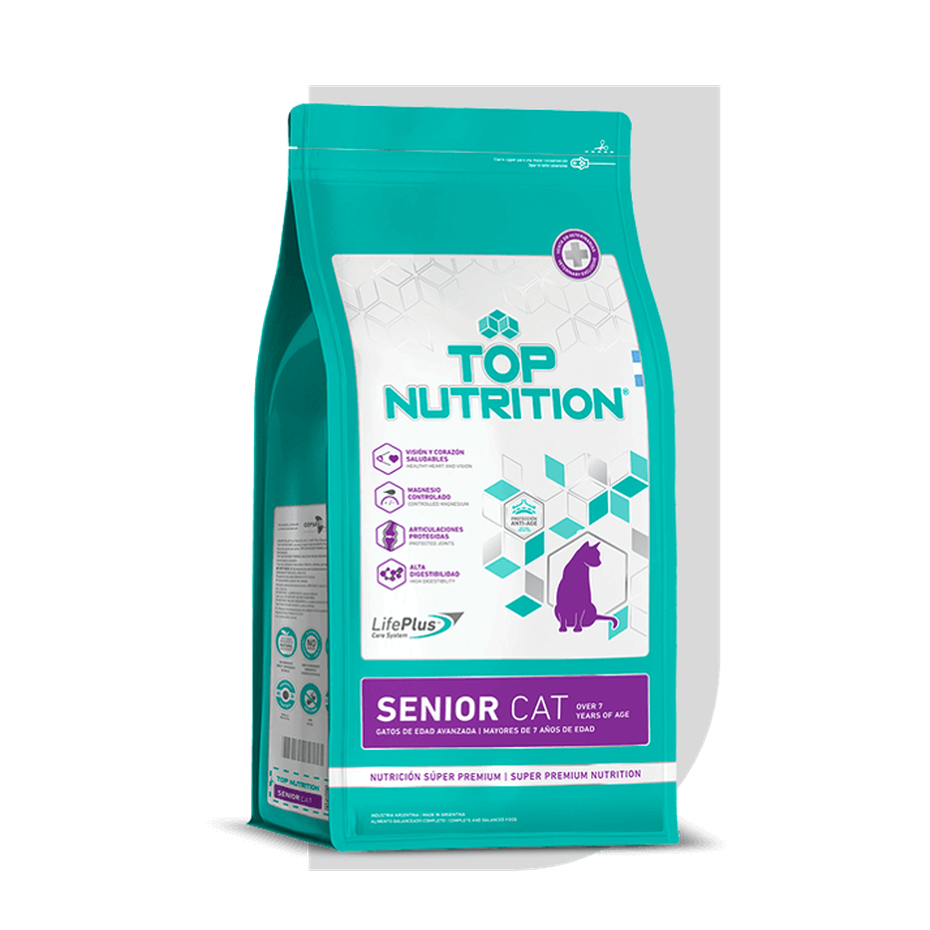 Envase Top Nutrition - Gatos - Senior - Seco