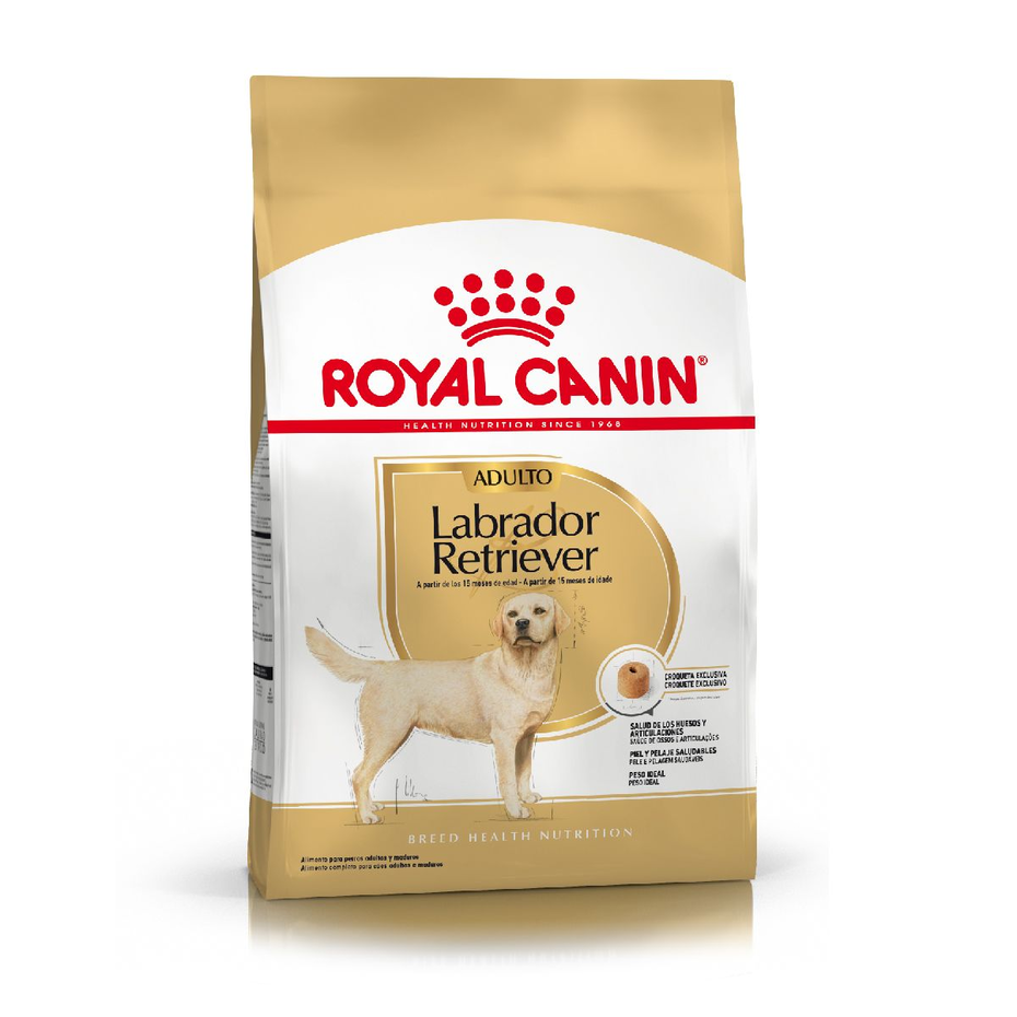 Envase de alimento Royal Canin Labrador Retriever Adult para perros