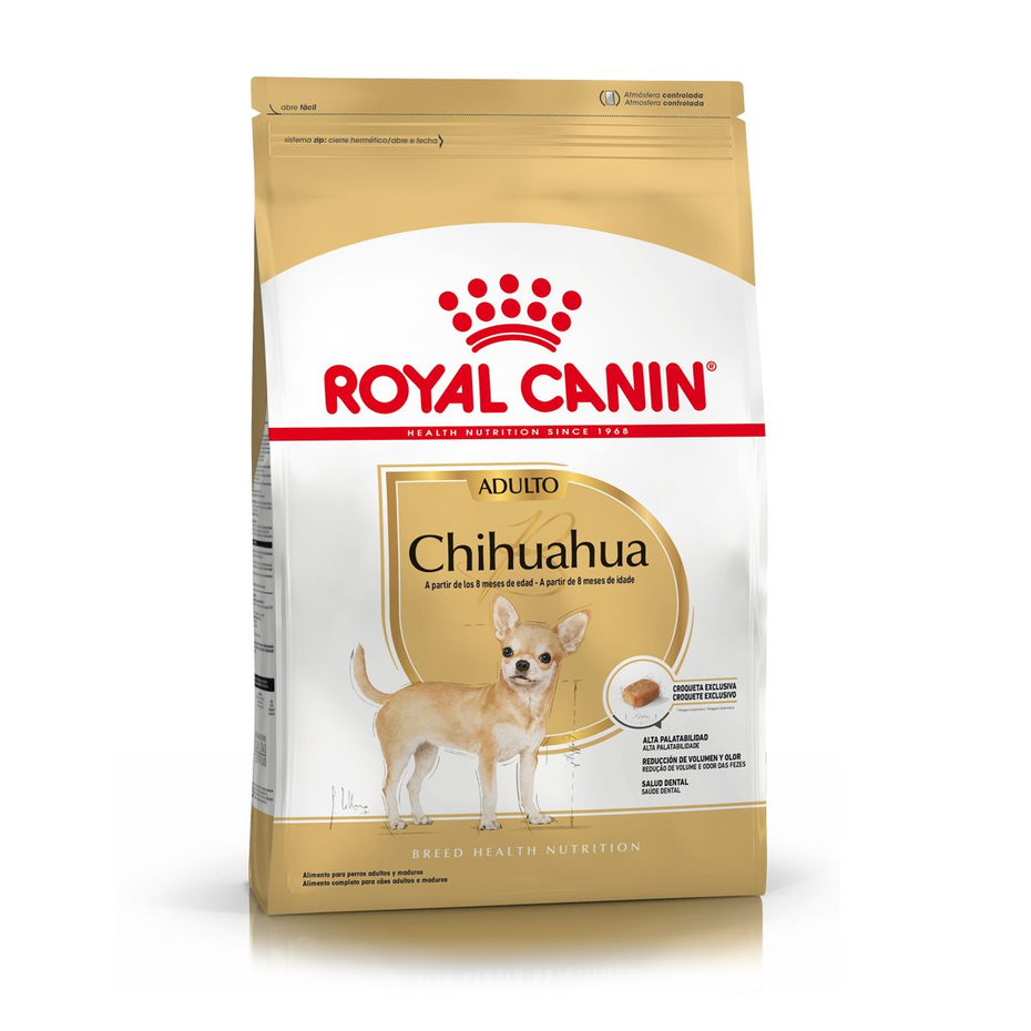 Envase de alimento Royal Canin Chihuahua Adult para perros