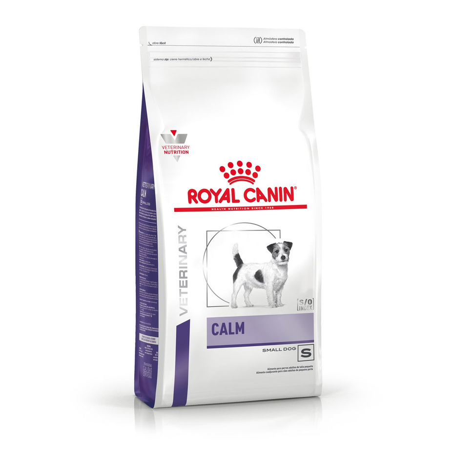 Envase de alimento Royal Canin Calm Small Dog para perros