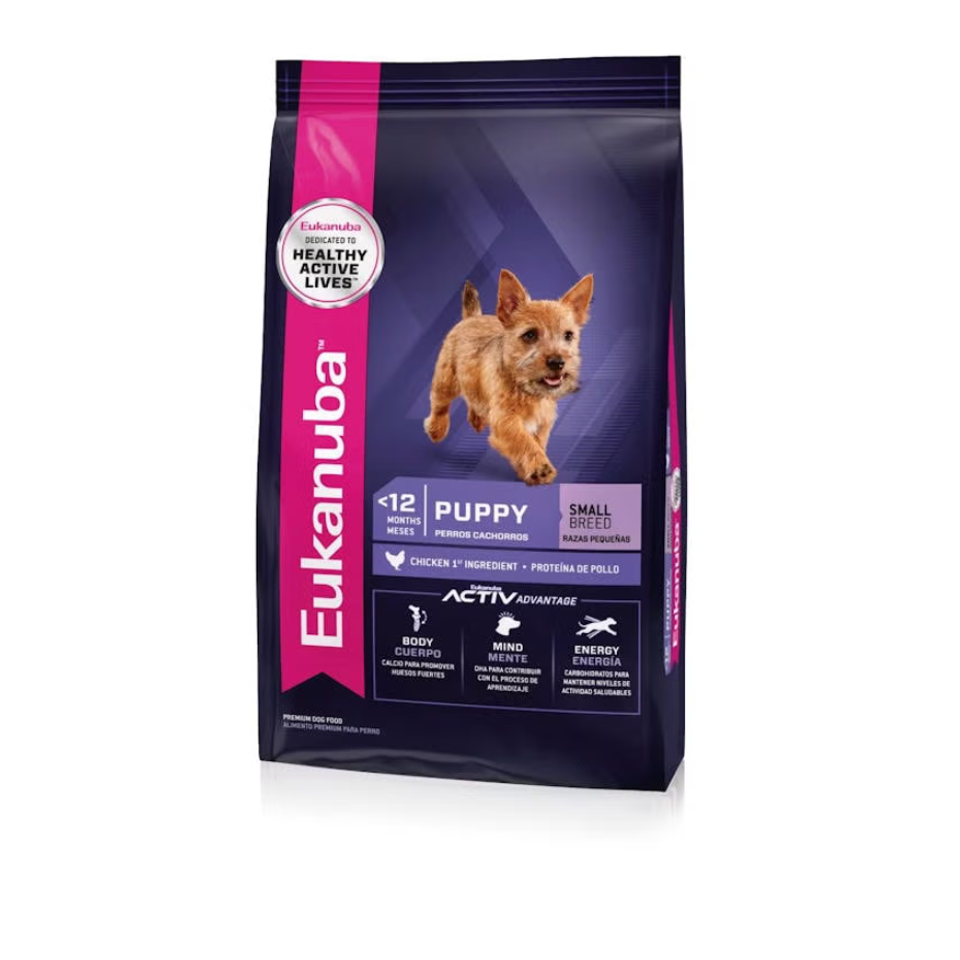 Bolsa de alimento Eukanuba Puppy Small Breed para cachorros de razas pequeñas
