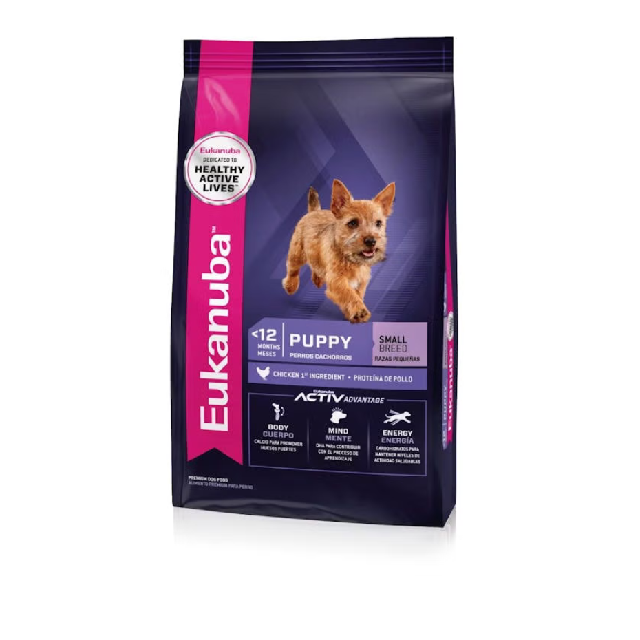 Bolsa de alimento Eukanuba Puppy Small Breed para cachorros de razas pequeñas