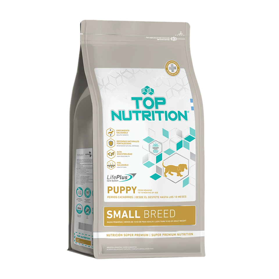 Envase Top Nutrition - Perros - Cachorros Razas Pequeñas - Seco