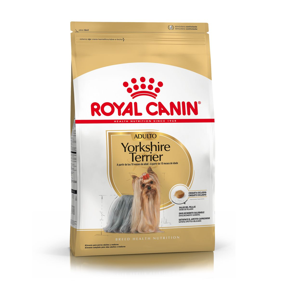 Envase de alimento Royal Canin Yorkshire Terrier Adult para perros
