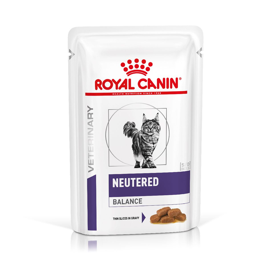 Envase de alimento Royal Canin Gatos Castrados Neutered Balance para gatos