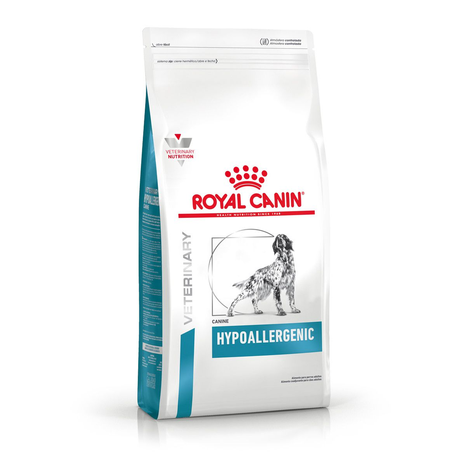 Envase de alimento Royal Canin Hypoallergenic para perros