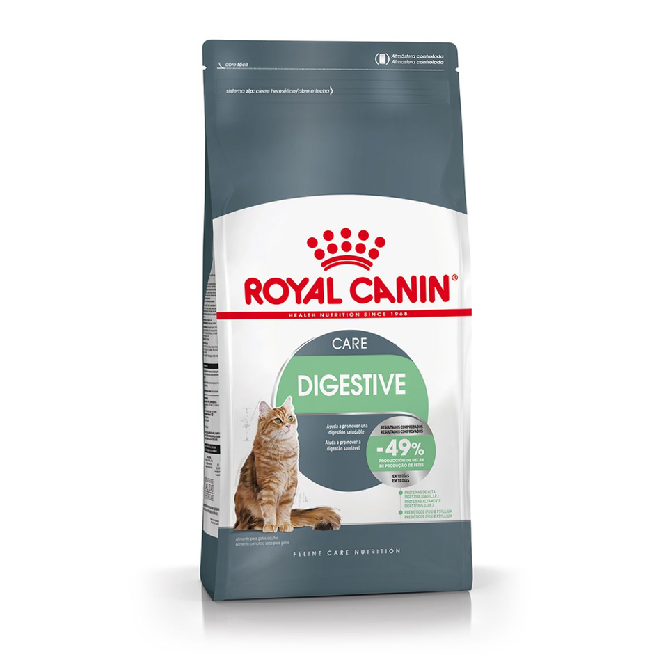 Envase de alimento Royal Canin Digestive Care para gatos