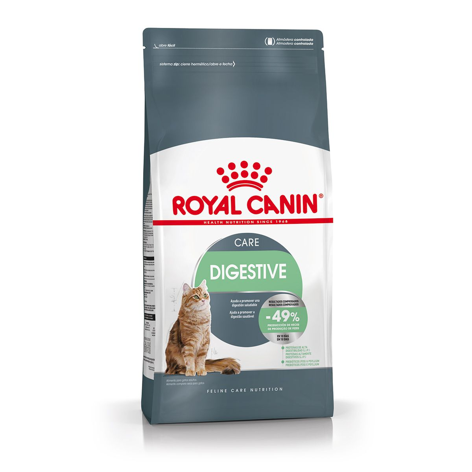 Envase de alimento Royal Canin Digestive Care para gatos