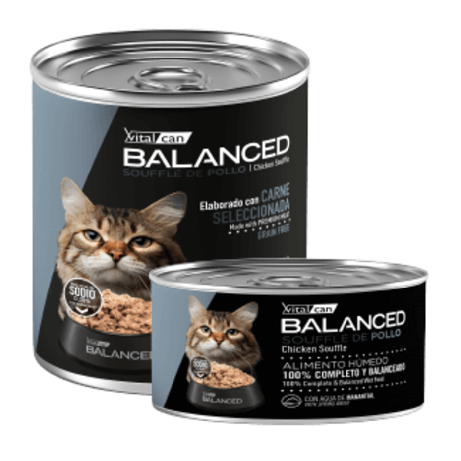 Vital Can Balanced - Gatos Senior - Húmedo - Soufflé - Pollo