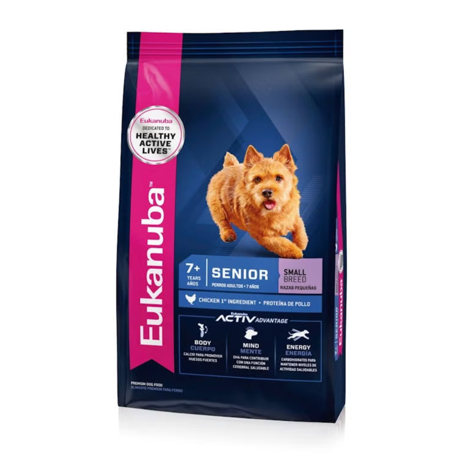 Bolsa de alimento Eukanuba Senior Small Breed para perros senior de razas pequeñas