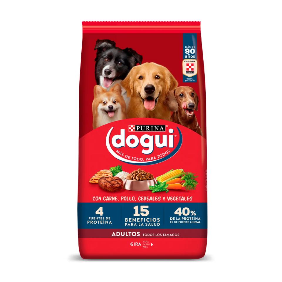 Envase de alimento Dogui Adultos Carne, Pollo, Cereales y Vegetales para perros
