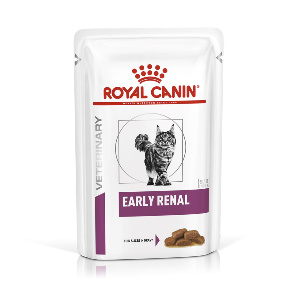 Envase de alimento Royal Canin Early Renal para gatos