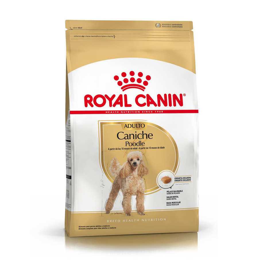 Envase de alimento Royal Canin Caniche Adult para perros