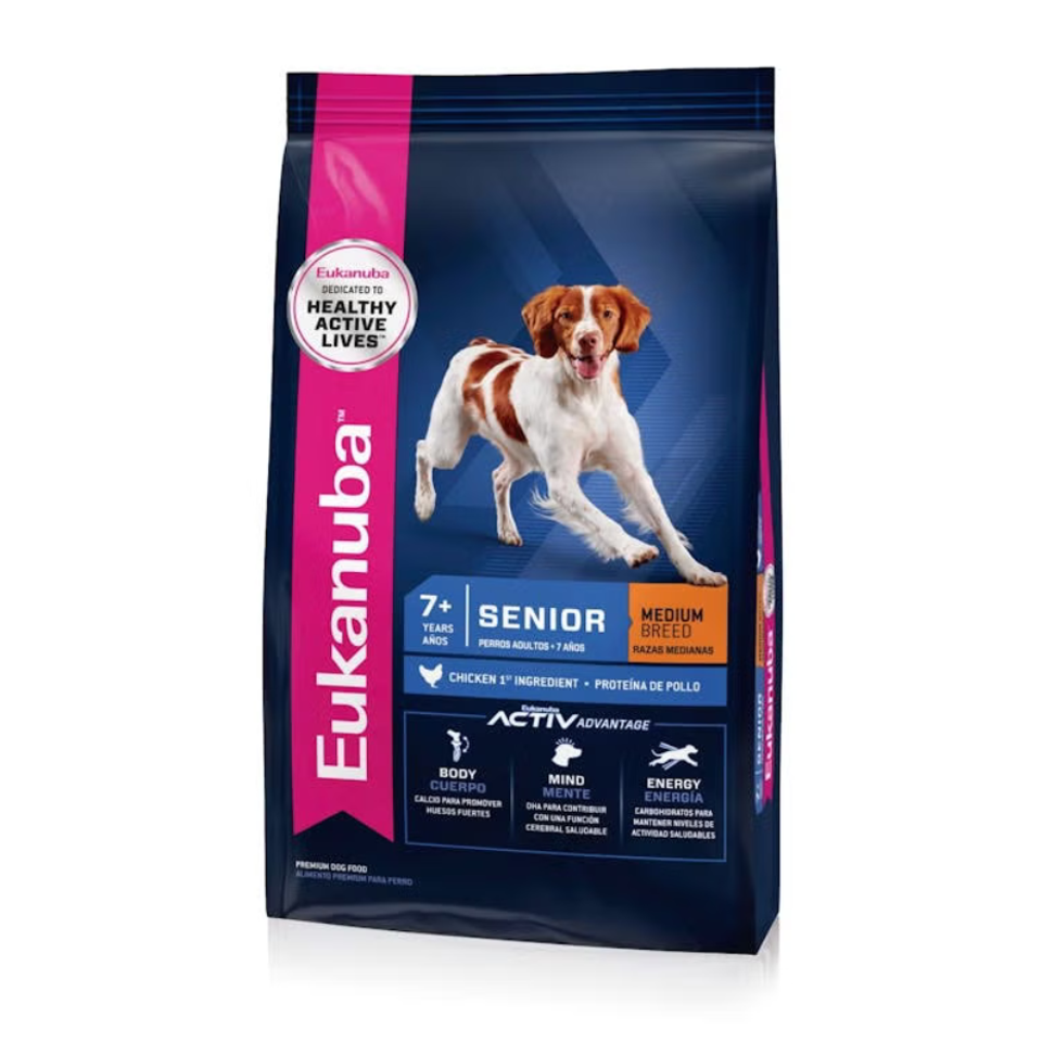 Bolsa de alimento Eukanuba Senior Medium Breed para perros senior de razas medianas
