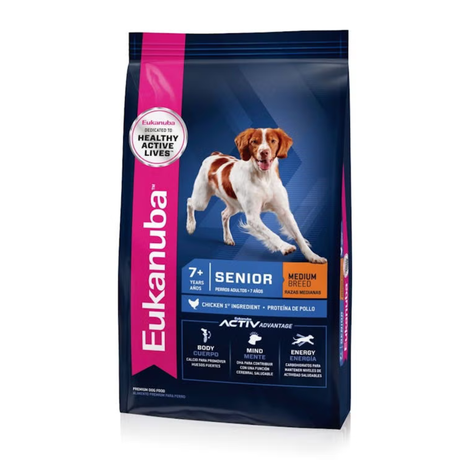 Bolsa de alimento Eukanuba Senior Medium Breed para perros senior de razas medianas