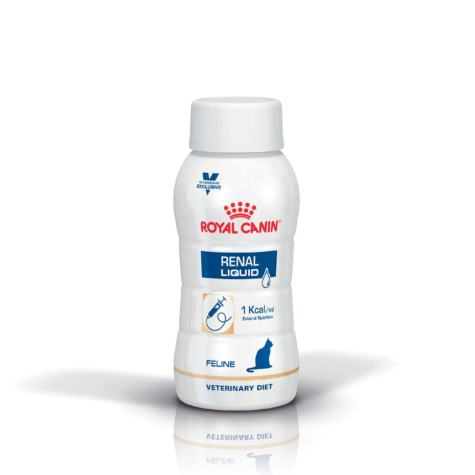 Envase de alimento Royal Canin Renal Cat Liquid para gatos