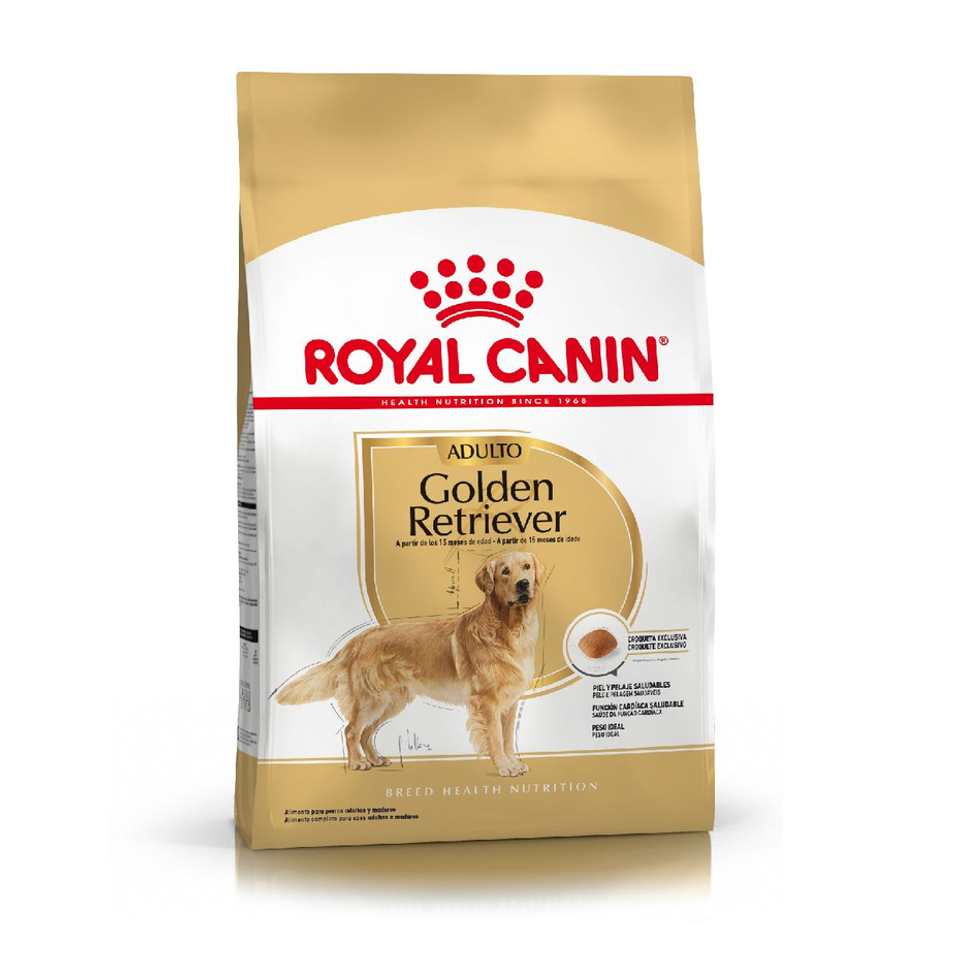 Envase de alimento Royal Canin Golden Retriever Adult para perros