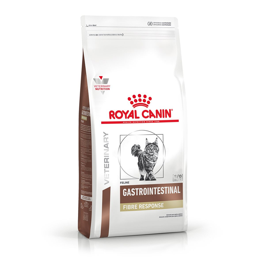 Envase de alimento Royal Canin Gastrointestinal Fibre Response Feline para gatos