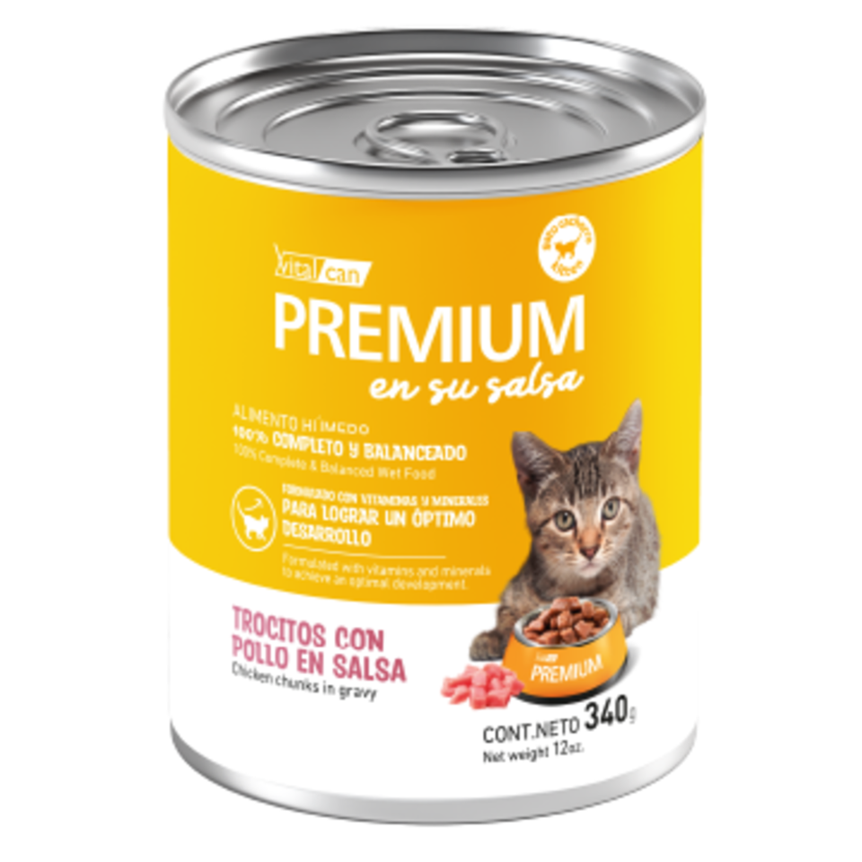 Vital Can Premium - Gatitos - Húmedo - Trocitos en Salsa - Pollo