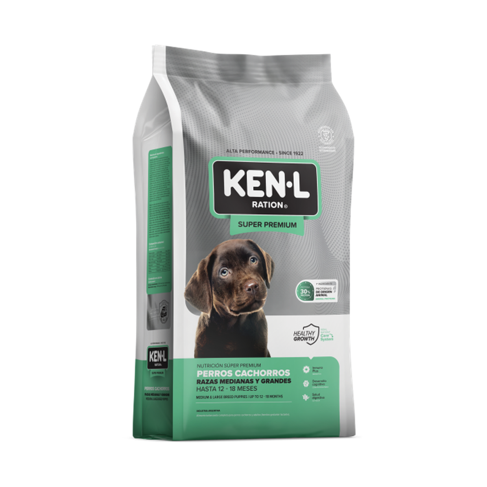 Envase Ken-L Ration - Perros - Cachorros Razas Medianas y Grandes - Seco