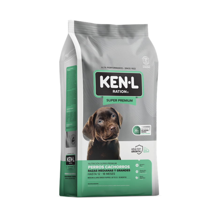 Envase Ken-L Ration - Perros - Cachorros Razas Medianas y Grandes - Seco