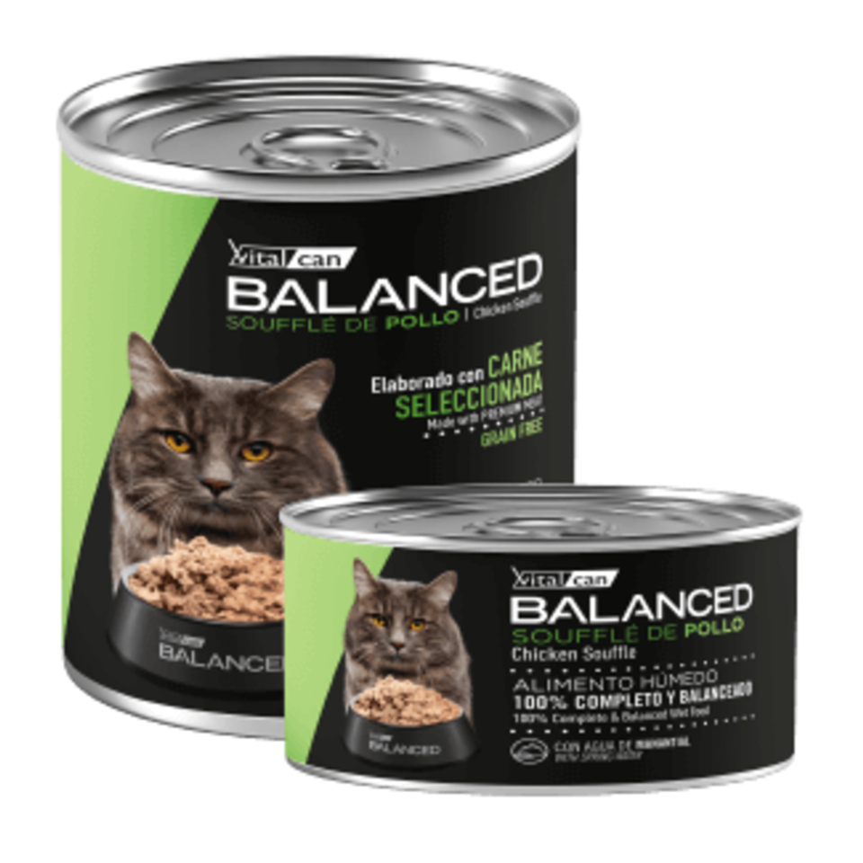 Vital Can Balanced - Gatos Castrados - Húmedo - Soufflé - Pollo