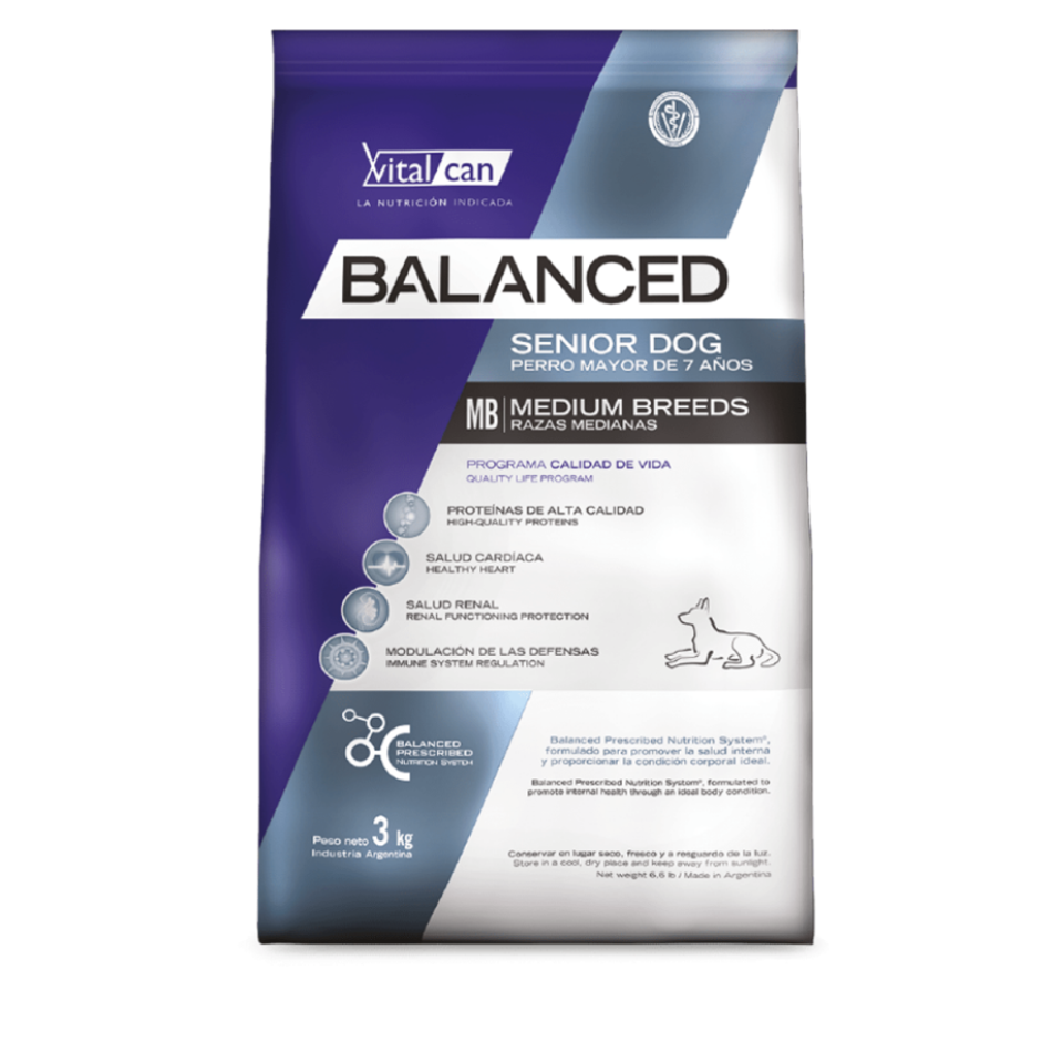 Bolsa Vital Can Balanced Senior para perros de razas medianas