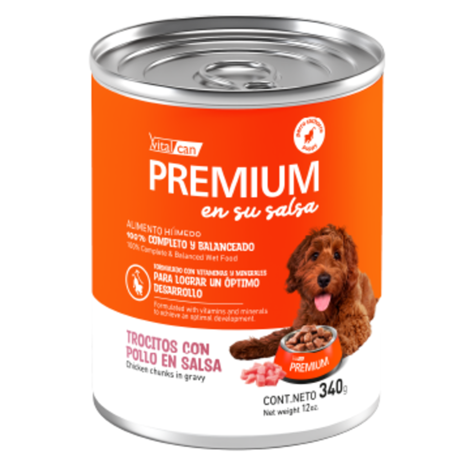 Vital Can Premium - Perros Cachorros - Húmedo - Trocitos en Salsa - Pollo