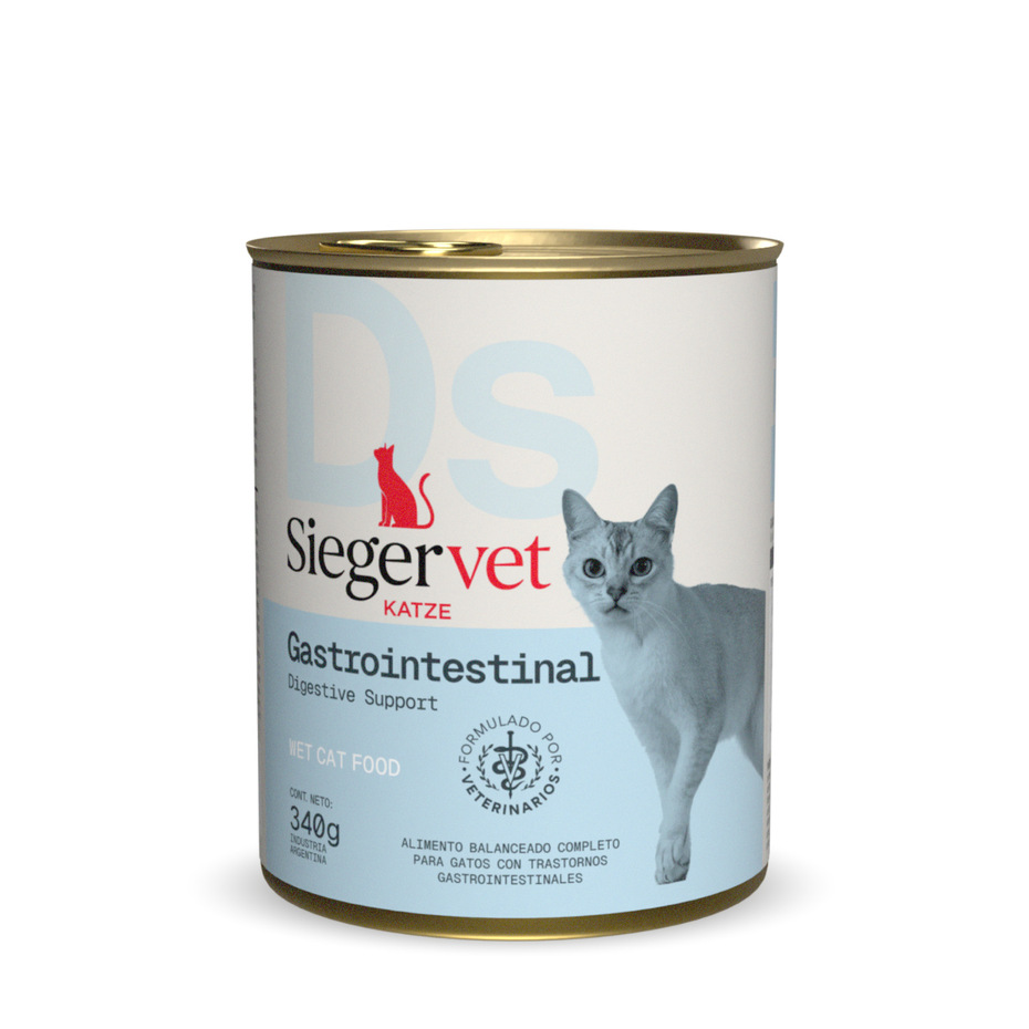 Envase de alimento Sieger Gastrointestinal para gatos