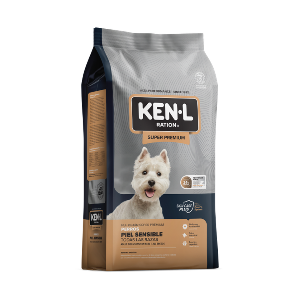 Envase Ken-L Ration - Perros - Sensitive Skin Piel Sensible - Seco