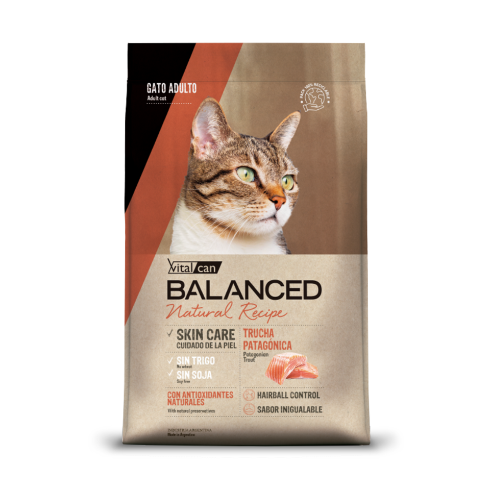 Vital Can Balanced Natural Recipe - Gatos Adultos - Seco - Trucha