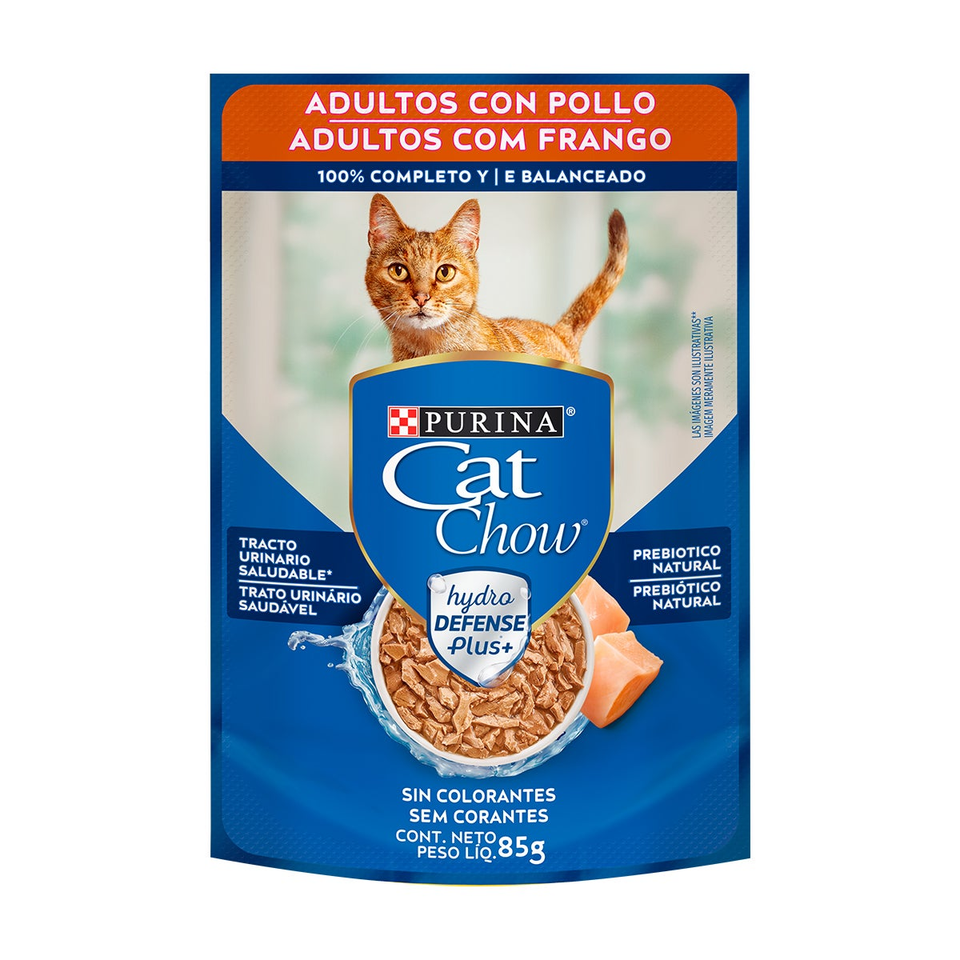 Envase de alimento Cat Chow Gatitos Pollo Defense Hydro para gatos