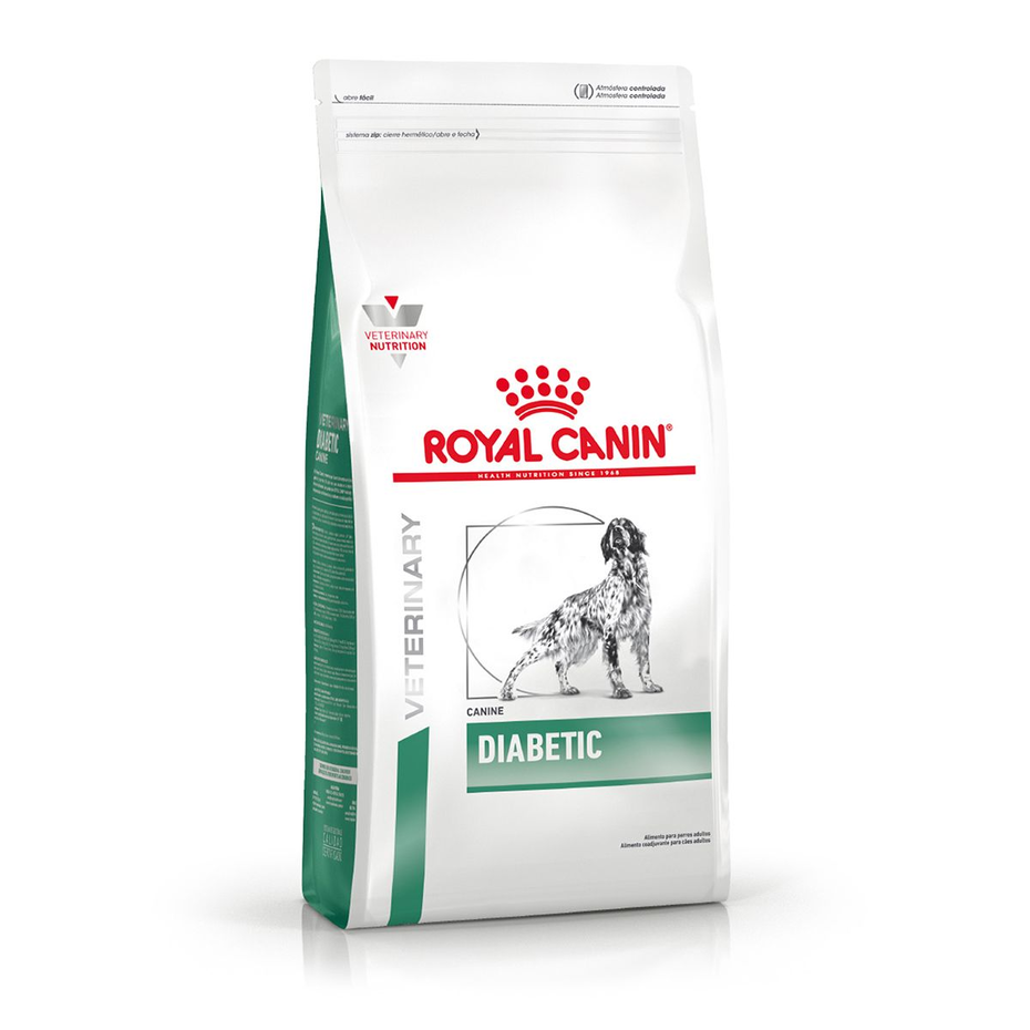 Envase de alimento Royal Canin Diabetic Canine para perros