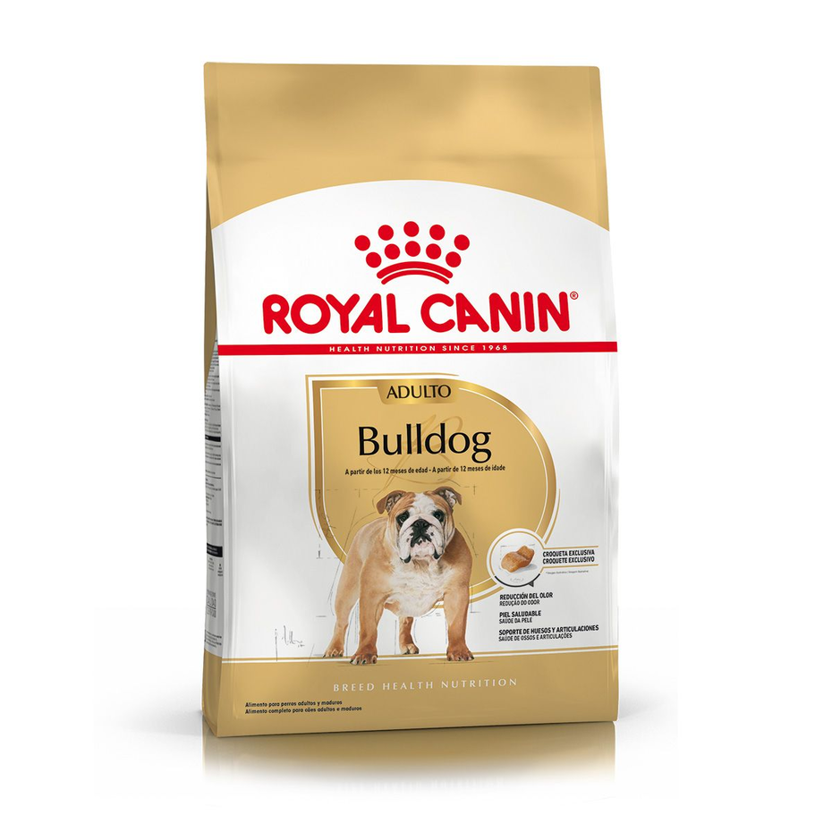 Envase de alimento Royal Canin Bulldog Inglés Adult para perros