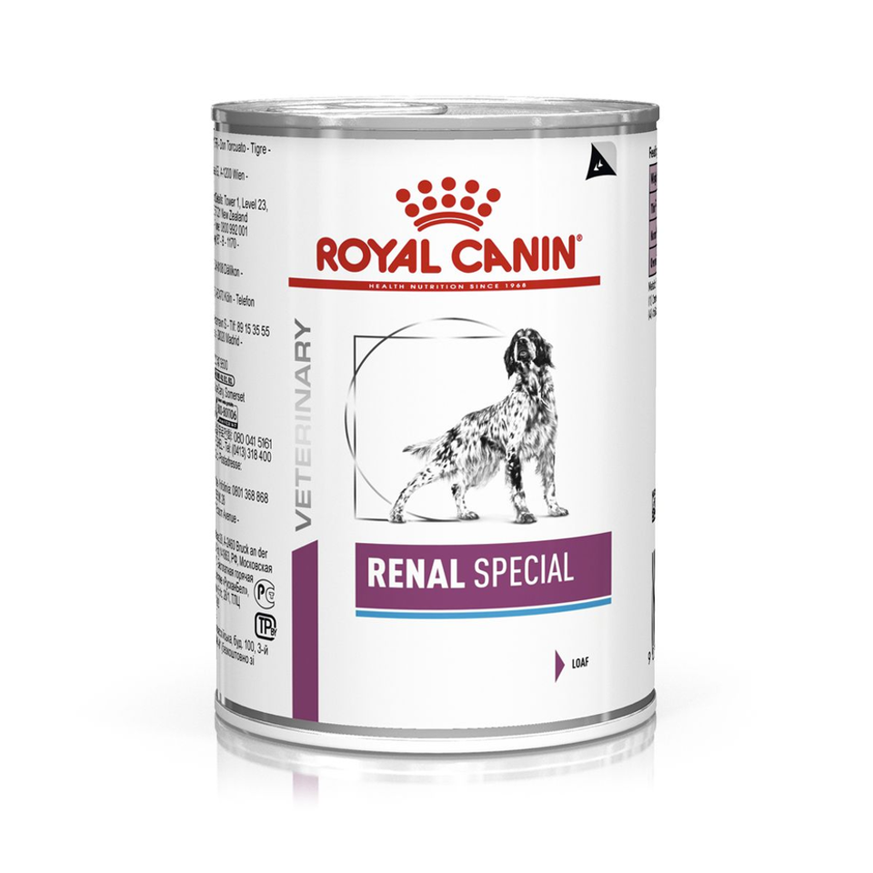 Envase de alimento Royal Canin Renal Special para perros