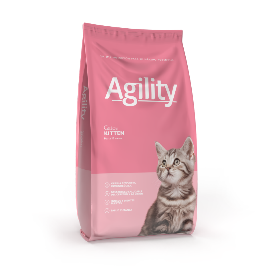 Bolsa de alimento seco Agility para gatitos de hasta 12 meses