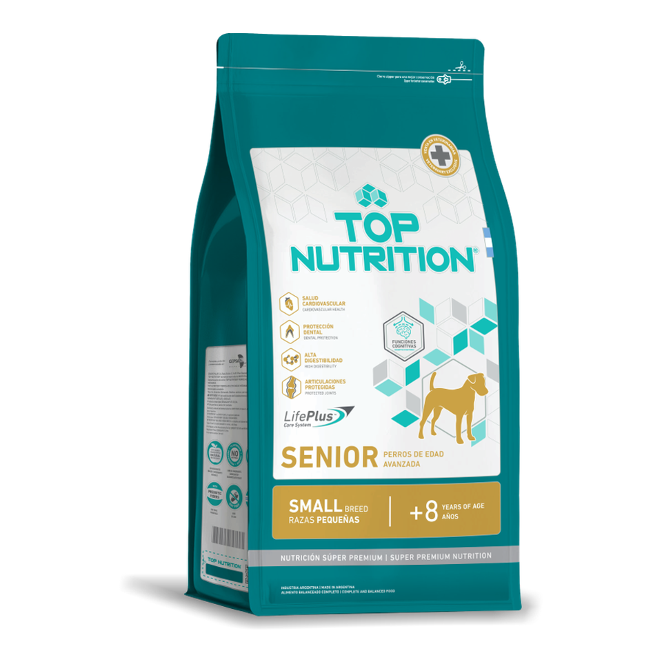 Envase Top Nutrition - Perros - Senior Razas Pequeñas - Seco