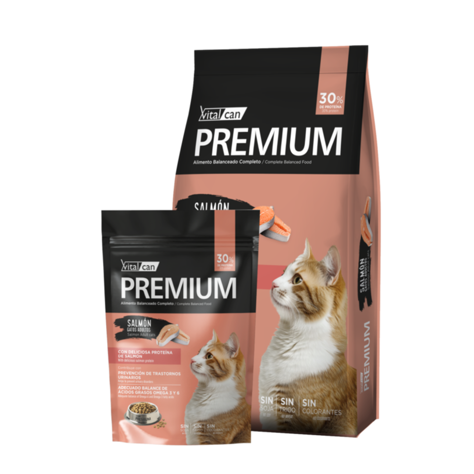 Vital Can Premium - Gatos Adultos - Seco - Salmón