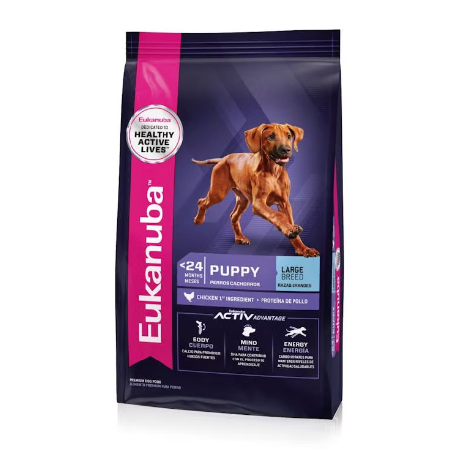 Bolsa de alimento Eukanuba Puppy Large Breed para cachorros de razas grandes