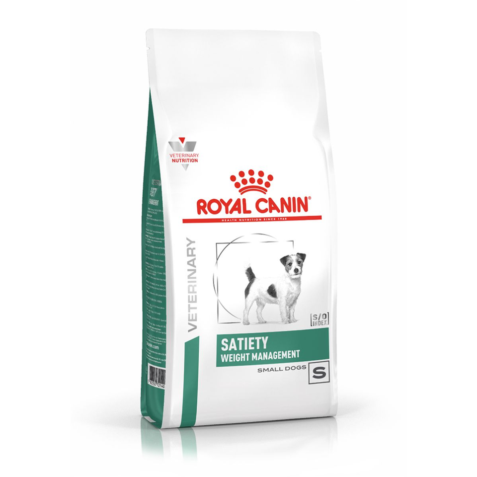 Envase de alimento Royal Canin Satiety Support Weight Management Small Dog para perros