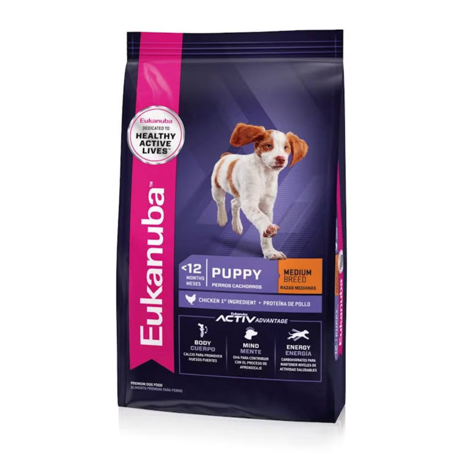 Bolsa de alimento Eukanuba Puppy Medium Breed para cachorros de razas medianas