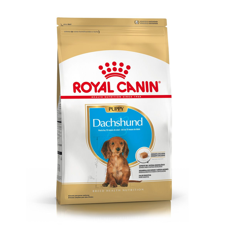 Envase de alimento Royal Canin Dachshund Puppy para perros