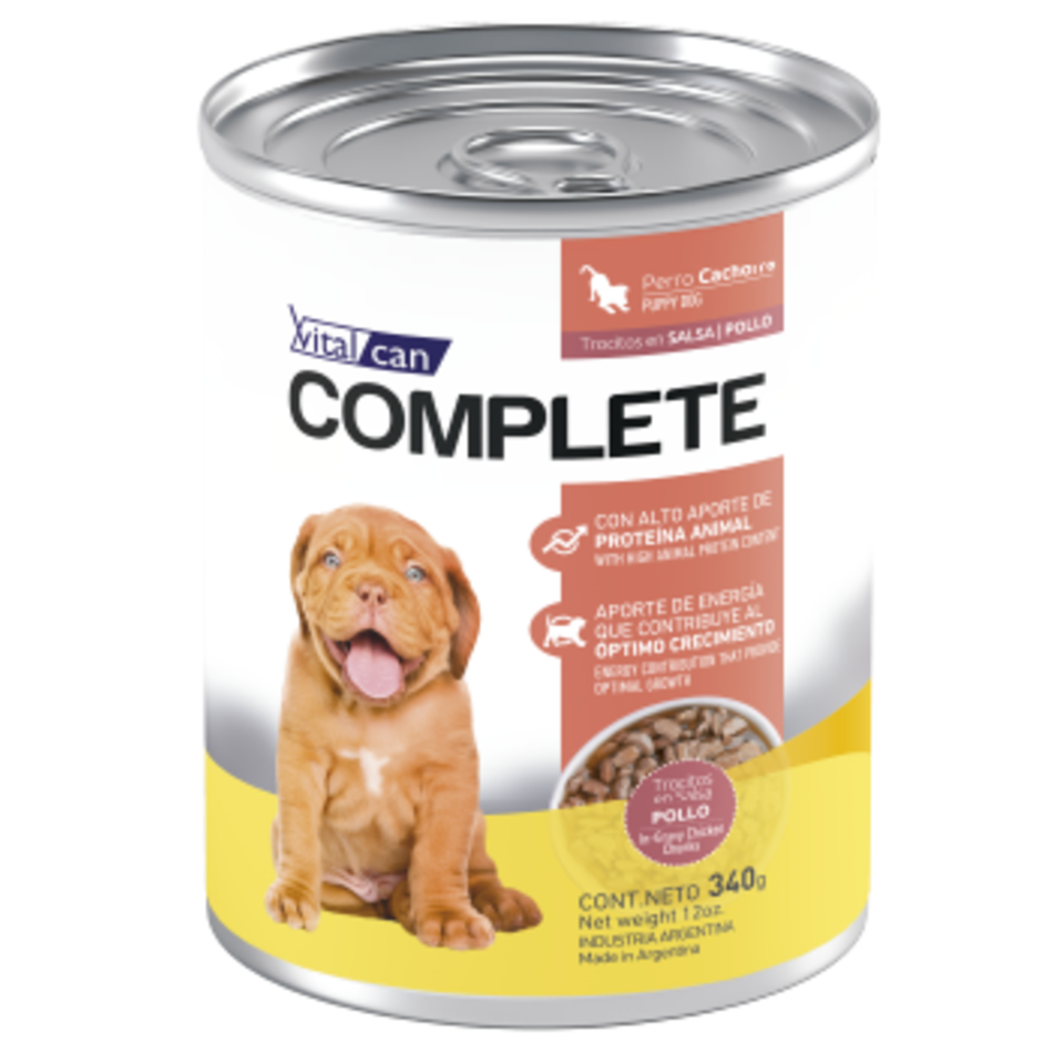 Vital Can Complete - Perros Cachorros - Húmedo - Trocitos en Salsa - Pollo