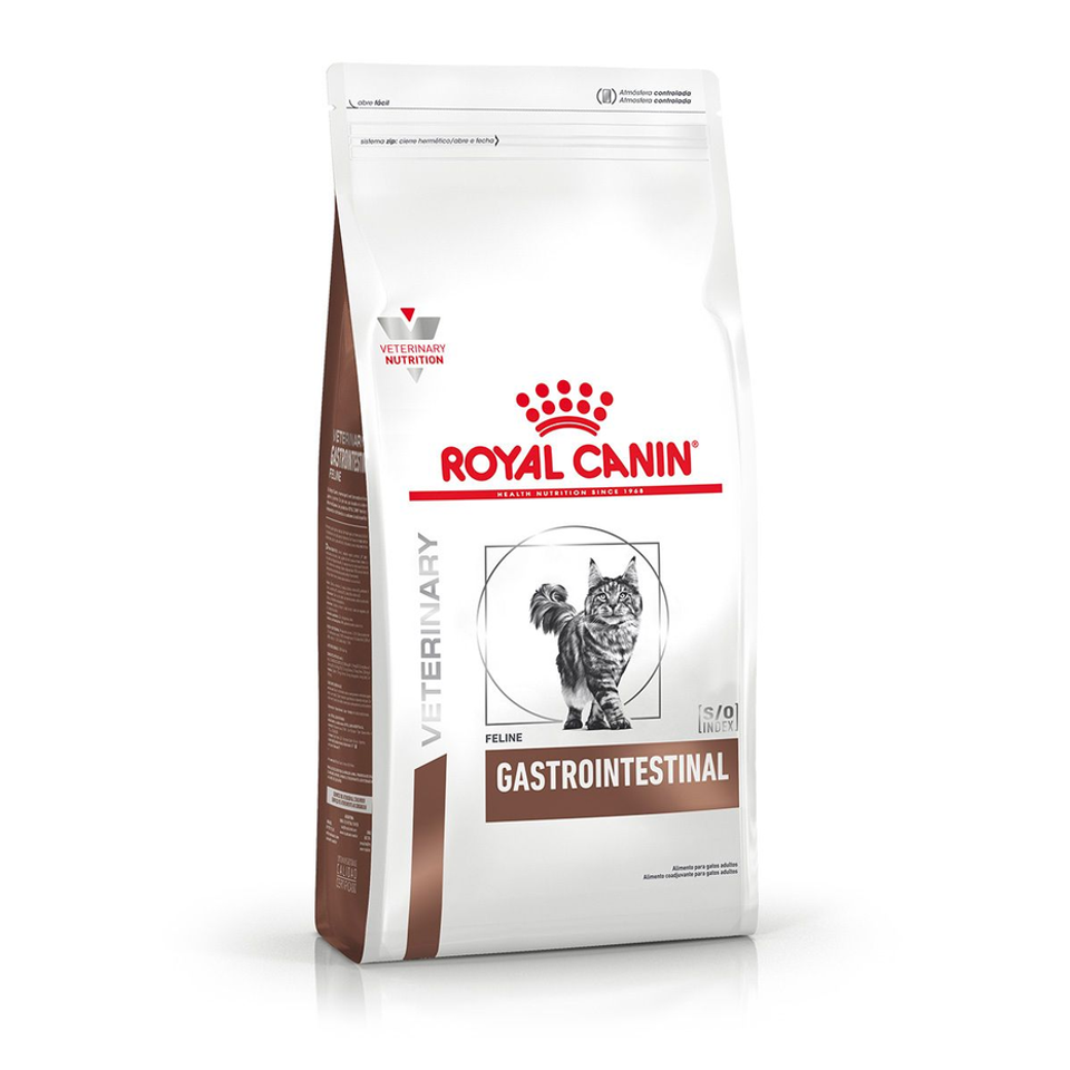 Envase de alimento Royal Canin Gastrointestinal Feline para gatos