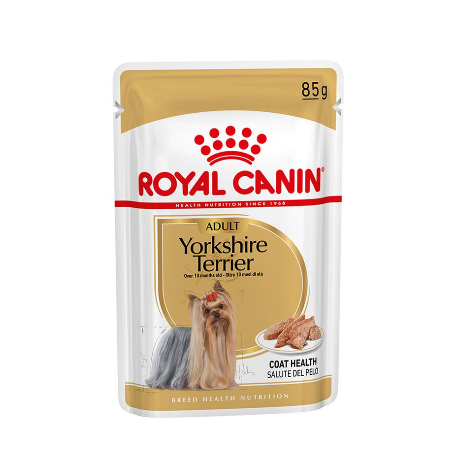 Envase de alimento Royal Canin Yorkshire Terrier para perros