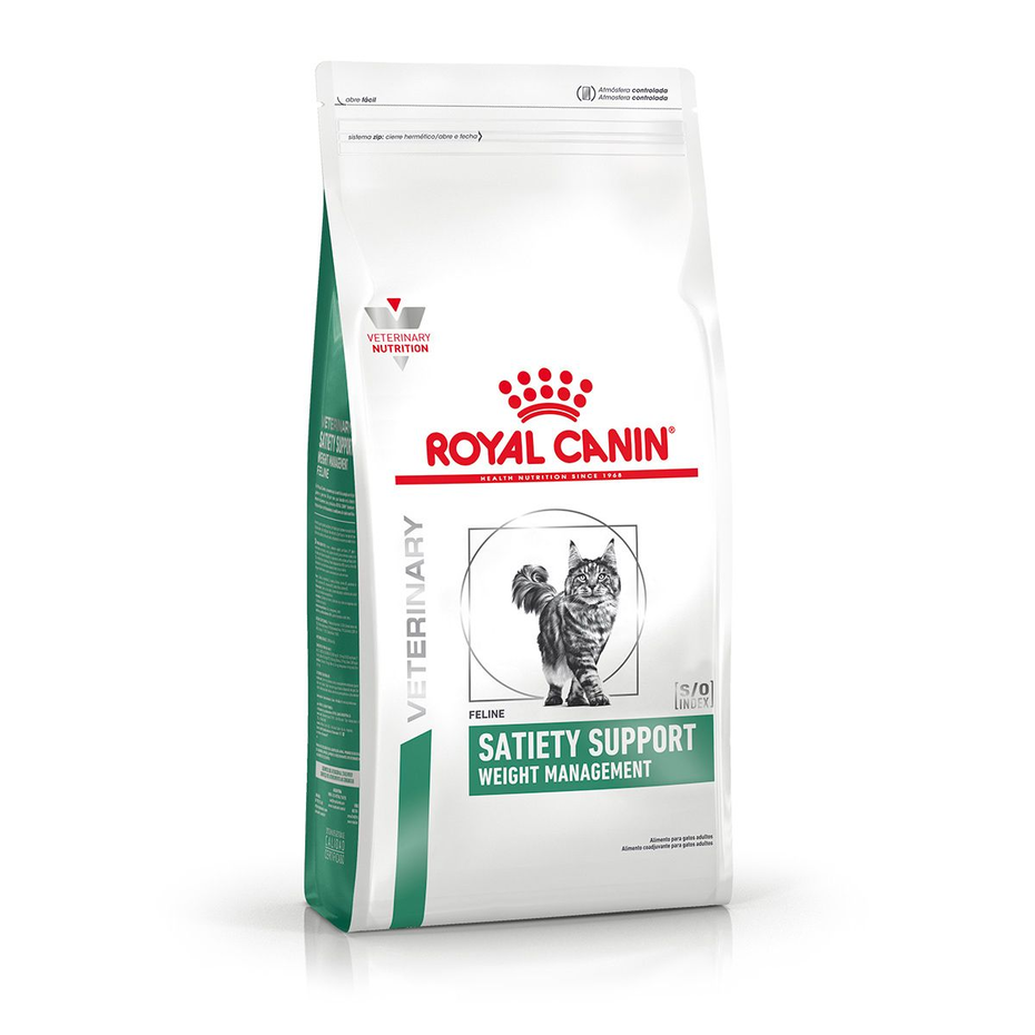 Envase de alimento Royal Canin Satiety Support Weight Management Feline para gatos