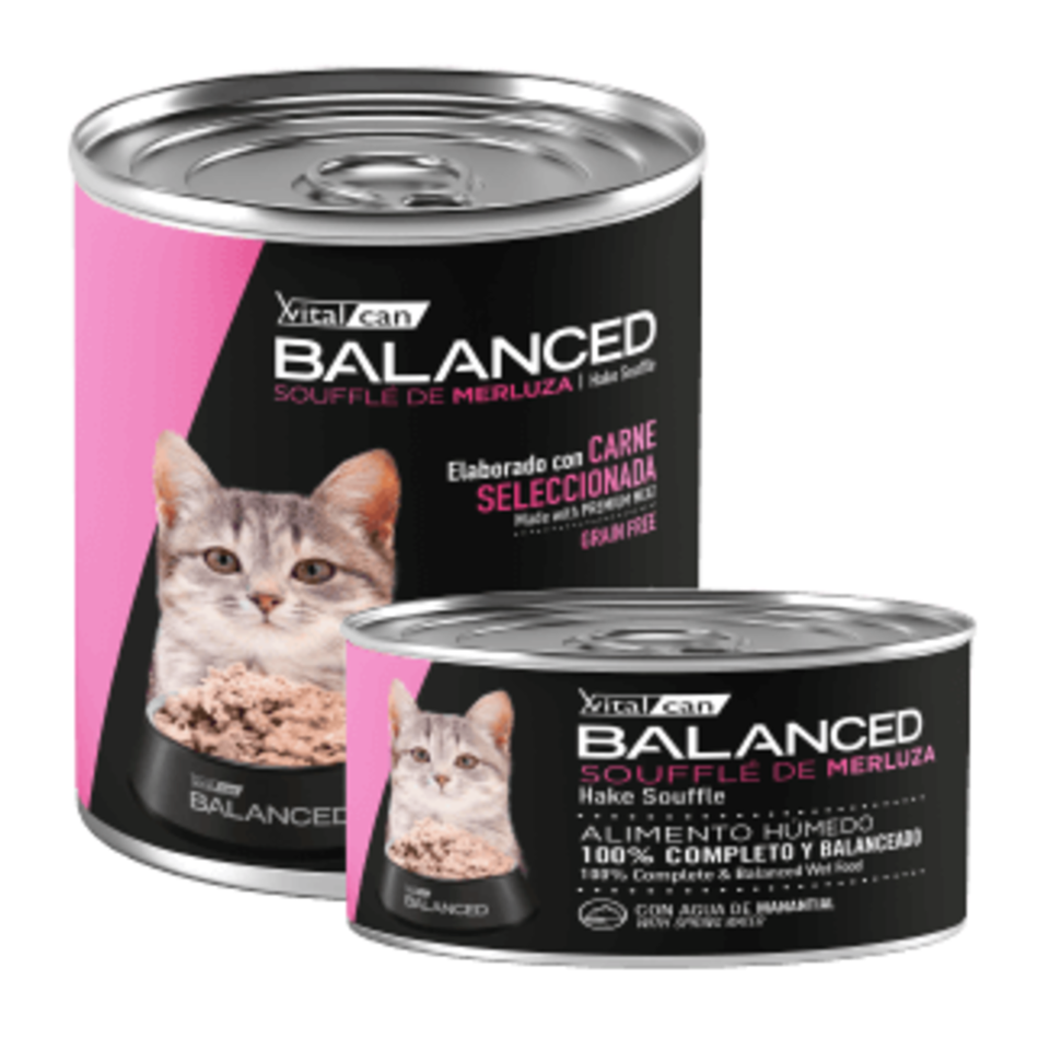 Vital Can Balanced - Gatitos - Húmedo - Soufflé - Merluza