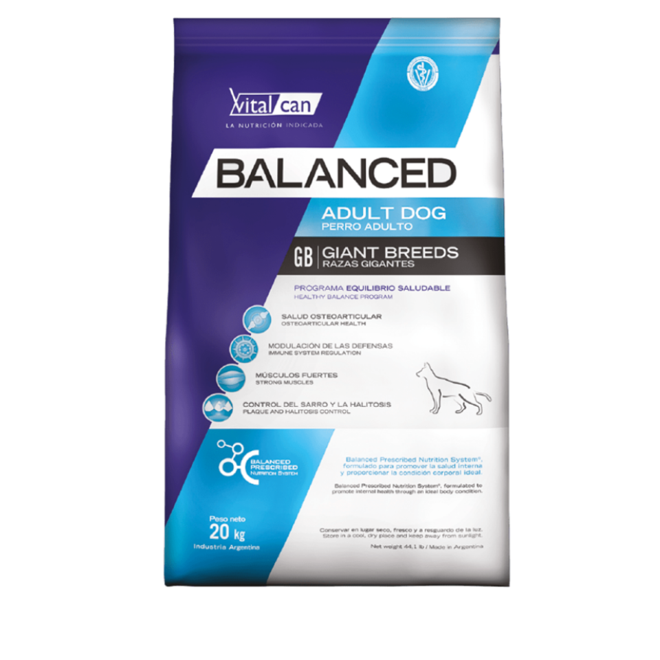 Bolsa Vital Can Balanced para perros adultos de razas gigantes