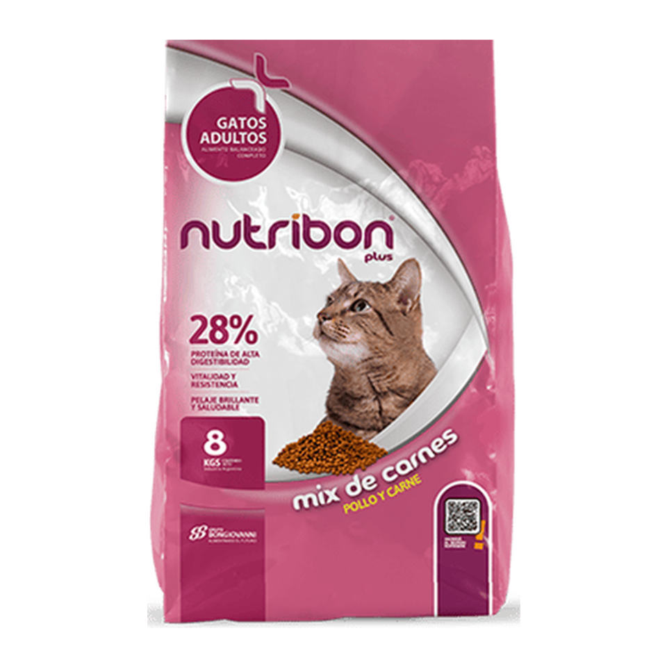 Alimento seco Nutribon Plus - Gatos Adultos Mix de Carnes - Seco para gatos