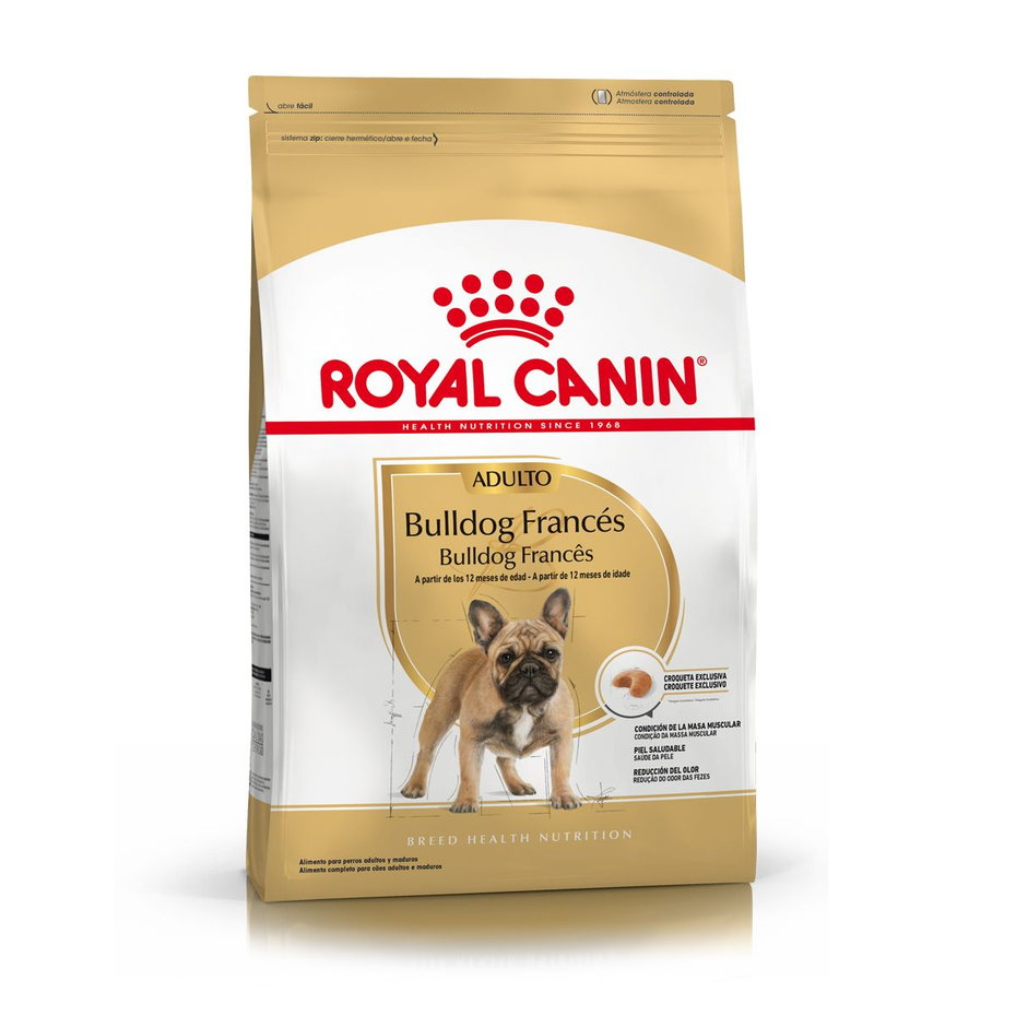 Envase de alimento Royal Canin Bulldog Francés Adult para perros